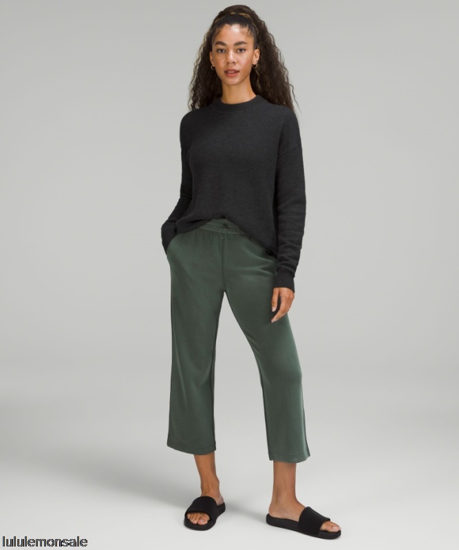 Lululemon Damen DELULU490 | Lululemon Deutschland Graphitgrauer Doppelstrick-Wendepullover Mit Rundhalsausschnitt